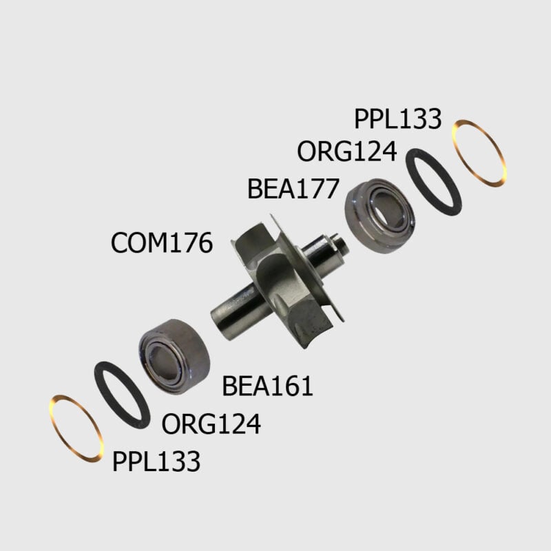 Montage-Set Passend Für KaVo E680L/E679L – Premium-Rotor + Druckknopf-Schlüssel
