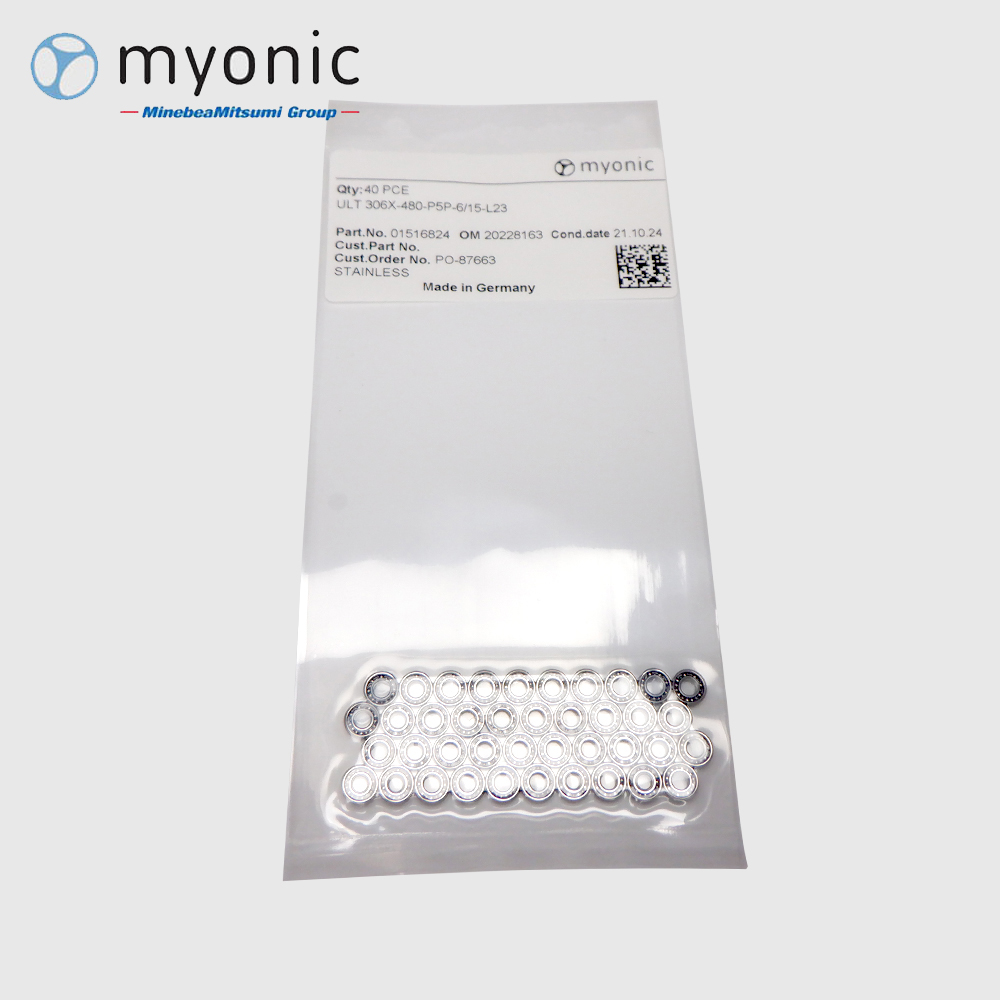 Myonic 3.0 mm x 6.0 mm x 1.6 mm Bearing with Metal Retainer Steel dental handpiece part for low speed handpiece repair from Premium Handpiece Parts